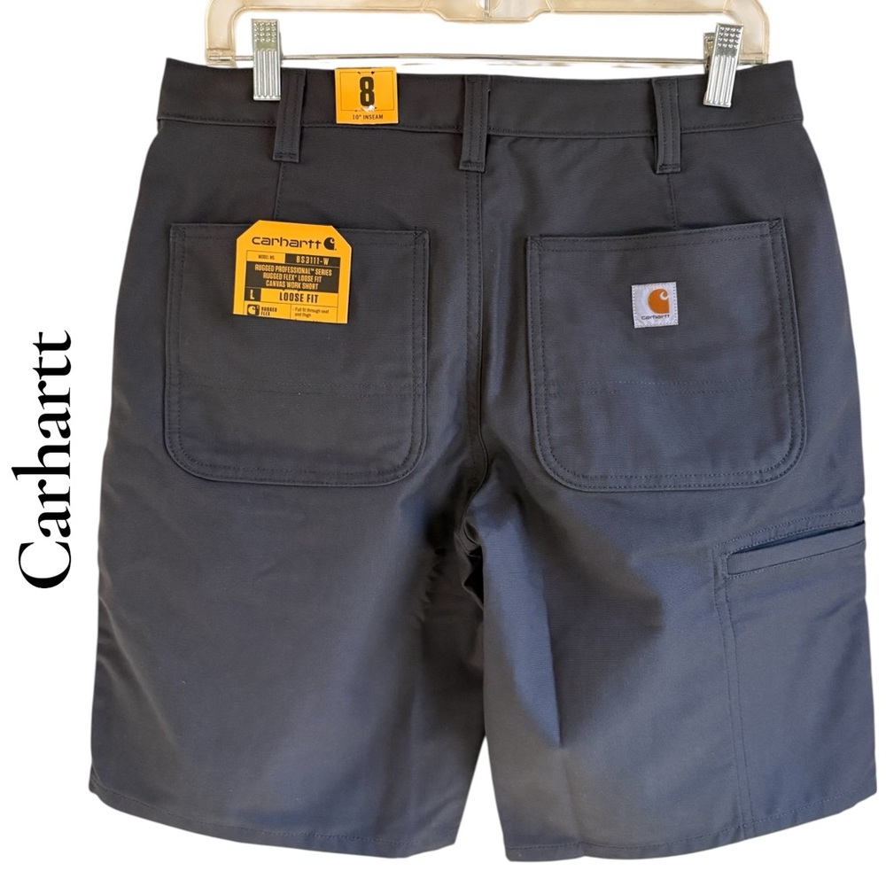 Carhartt Women's Rugged Flex loose-fit Cargo Shorts w/ Utility Pocket. Sz 8 NWT!